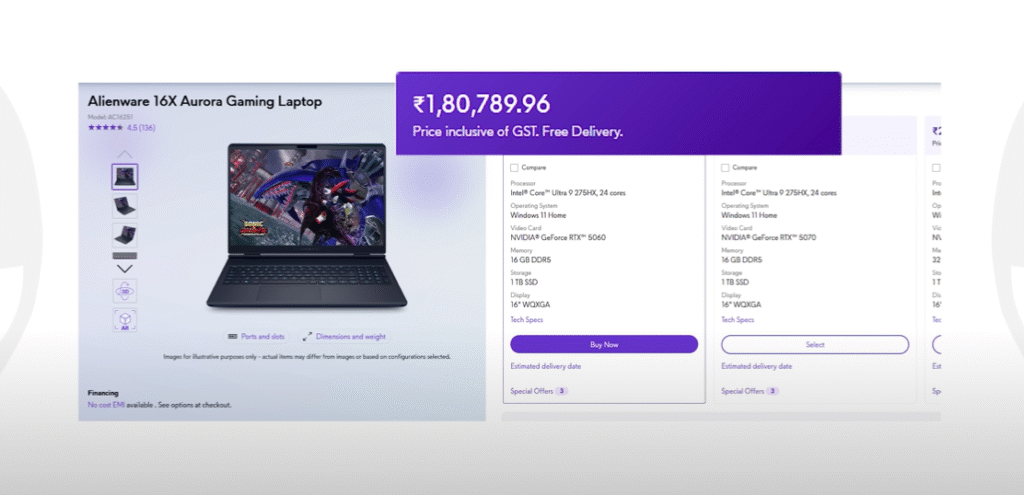 Alienware Aurora 16x, Dell Alienware Aurora 16x, Alienware Aurora 16x laptop
