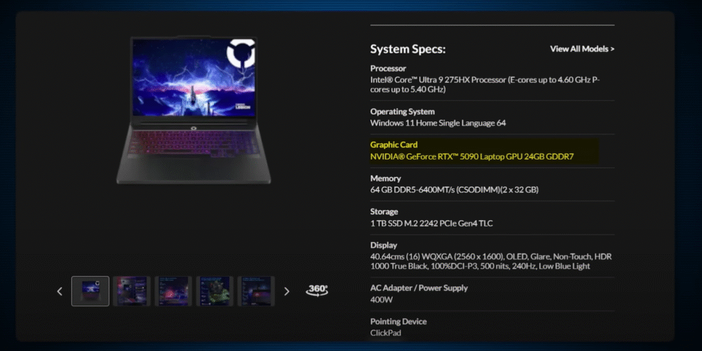 Lenovo Legion Pro 7i