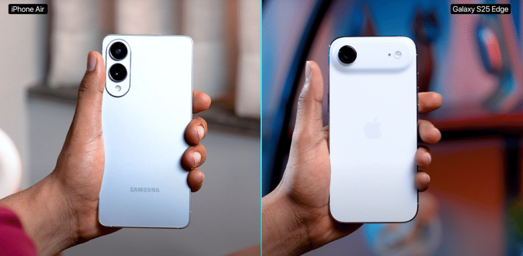 Samsung Galaxy S25 Edge Vs iPhone Air
