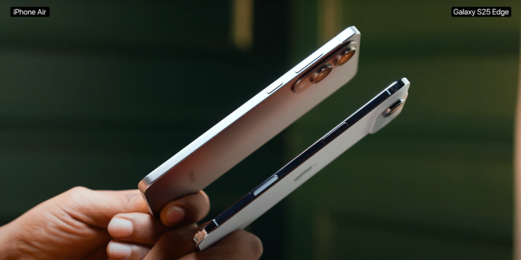 Samsung Galaxy S25 Edge Vs iPhone Air