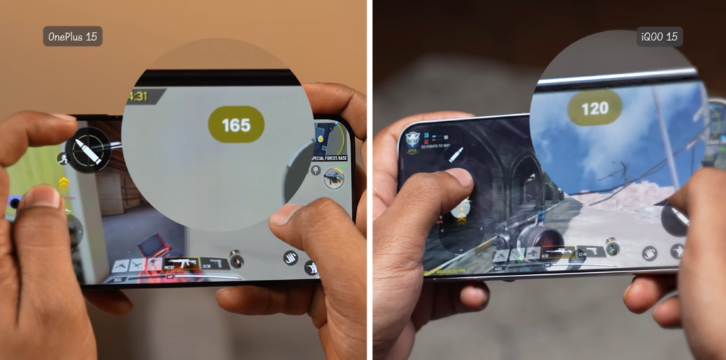 OnePlus 15 vs iQOO 15