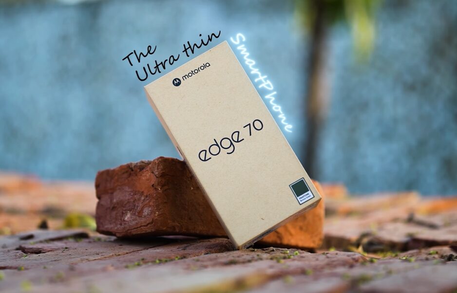 Smartphone box on a rock