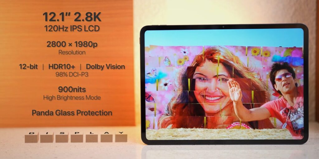 Tablet specifications and features displayed.